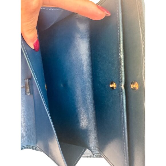 LOUIS VUITTON Womens Blue Epi Leather Long Clutch Wallet - Picture 6 of 14